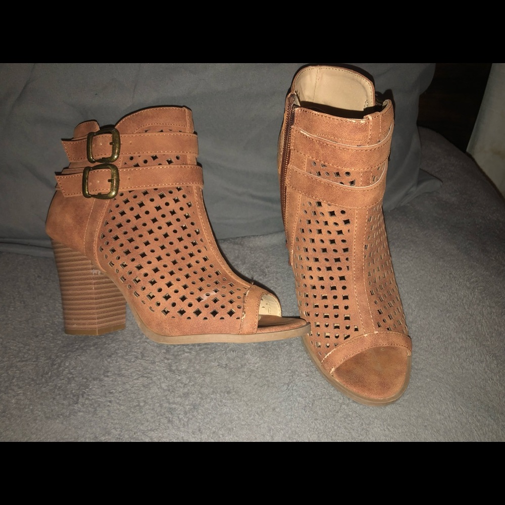 Open toe heels